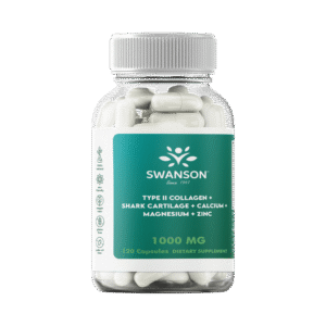 Colágeno Tipo 2 + CartĂlago de TiburĂłn + Calcio + Magnesio con Vitamina C & Zinc 1000mg