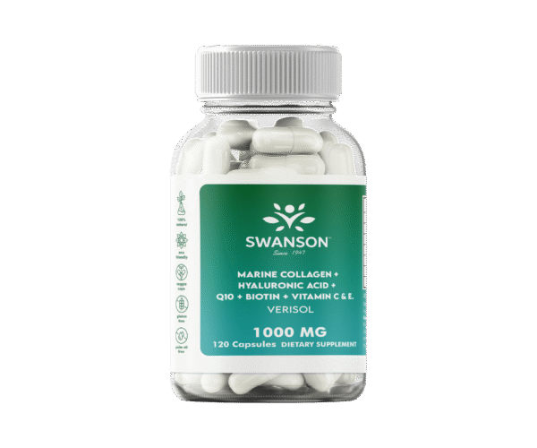 Colágeno Marino + Acido Hialurónico + Q10 + Biotina con Vitamina C & E 1000mg