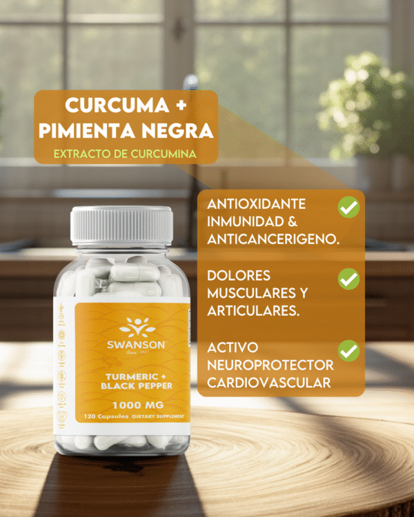 Curcuma + Pimienta Negra 1000mg