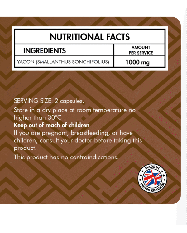 12 Yacón De los Andes 1000mg