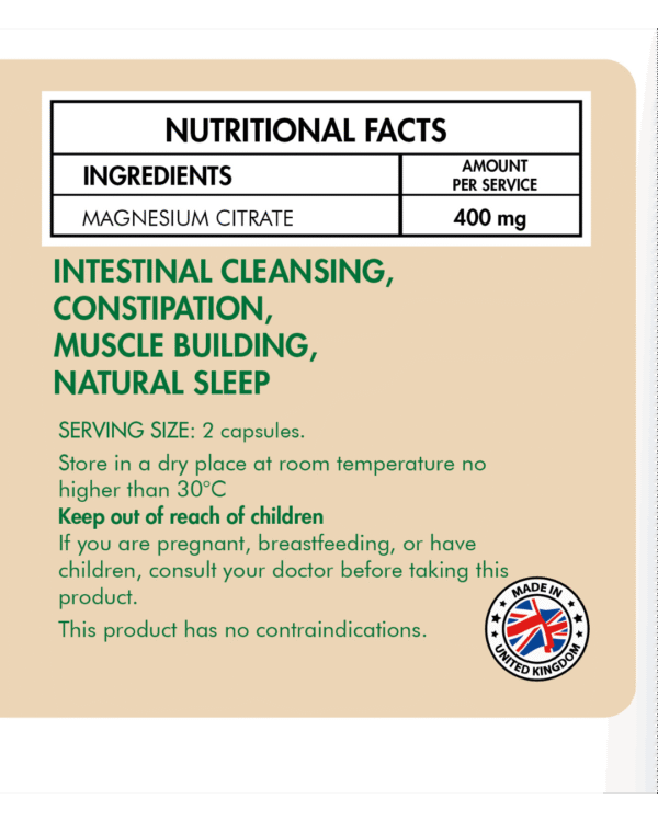 Citrato de Magnesio 400mg