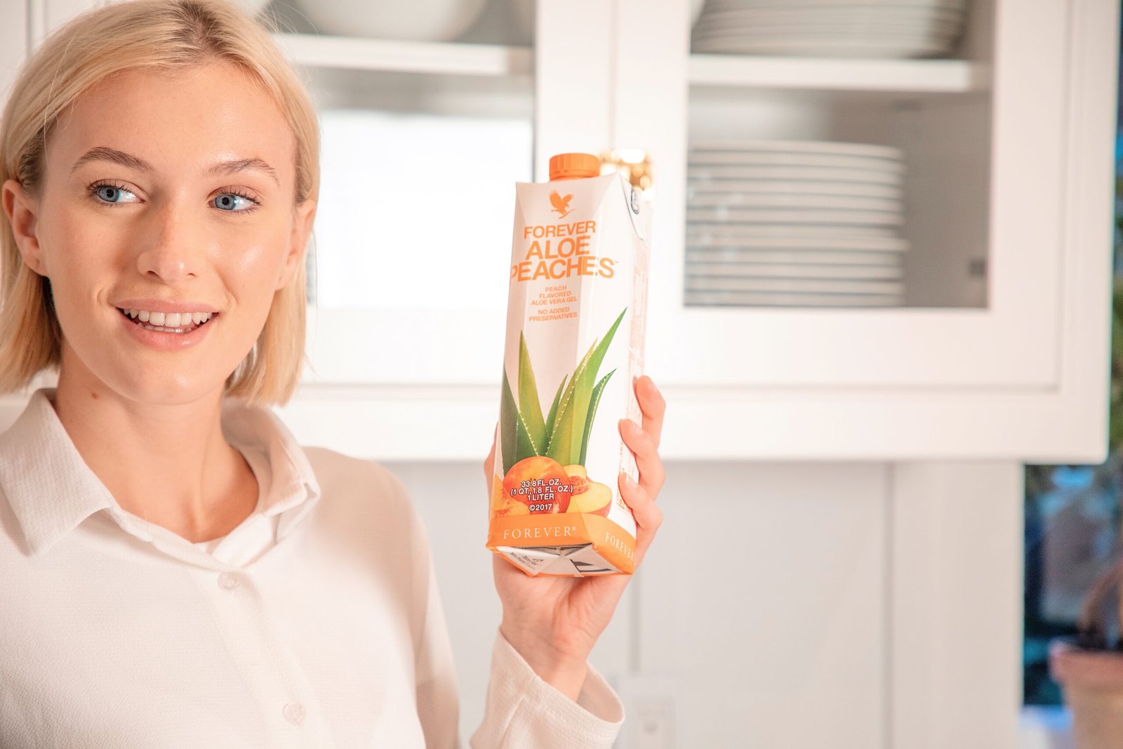 Zumo de Aloe Vera con Durazno y Uvas | Aloe Peaches 1L - Imagen 3