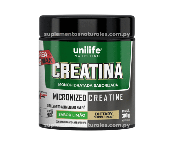 Creatina Monohidratada Micronizada Con Maltodextrina Sabor Limón | 300g