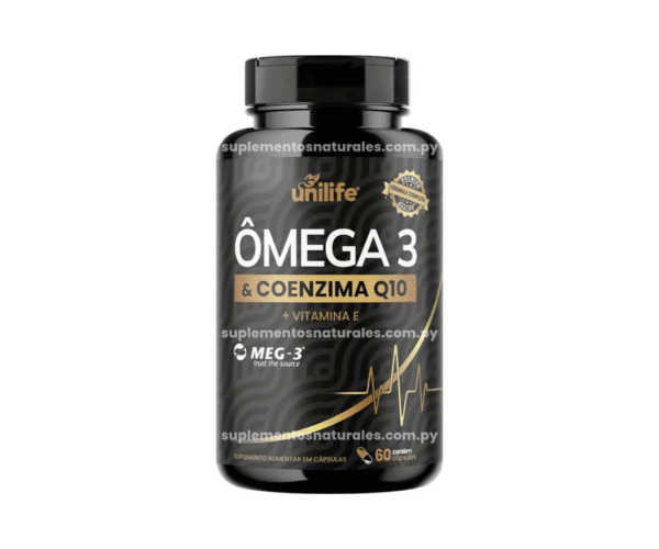 Omega 3 + Coenzima Q10 + Vitamina E | Soporte Cardiovascular y Energía Celular | 60cap
